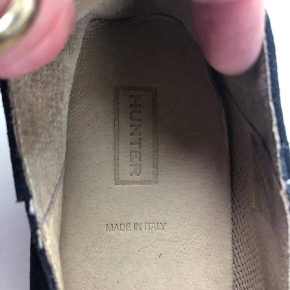 Hunter Men’s Navy Suede Driving shoes 12 - Picture 7 of 8